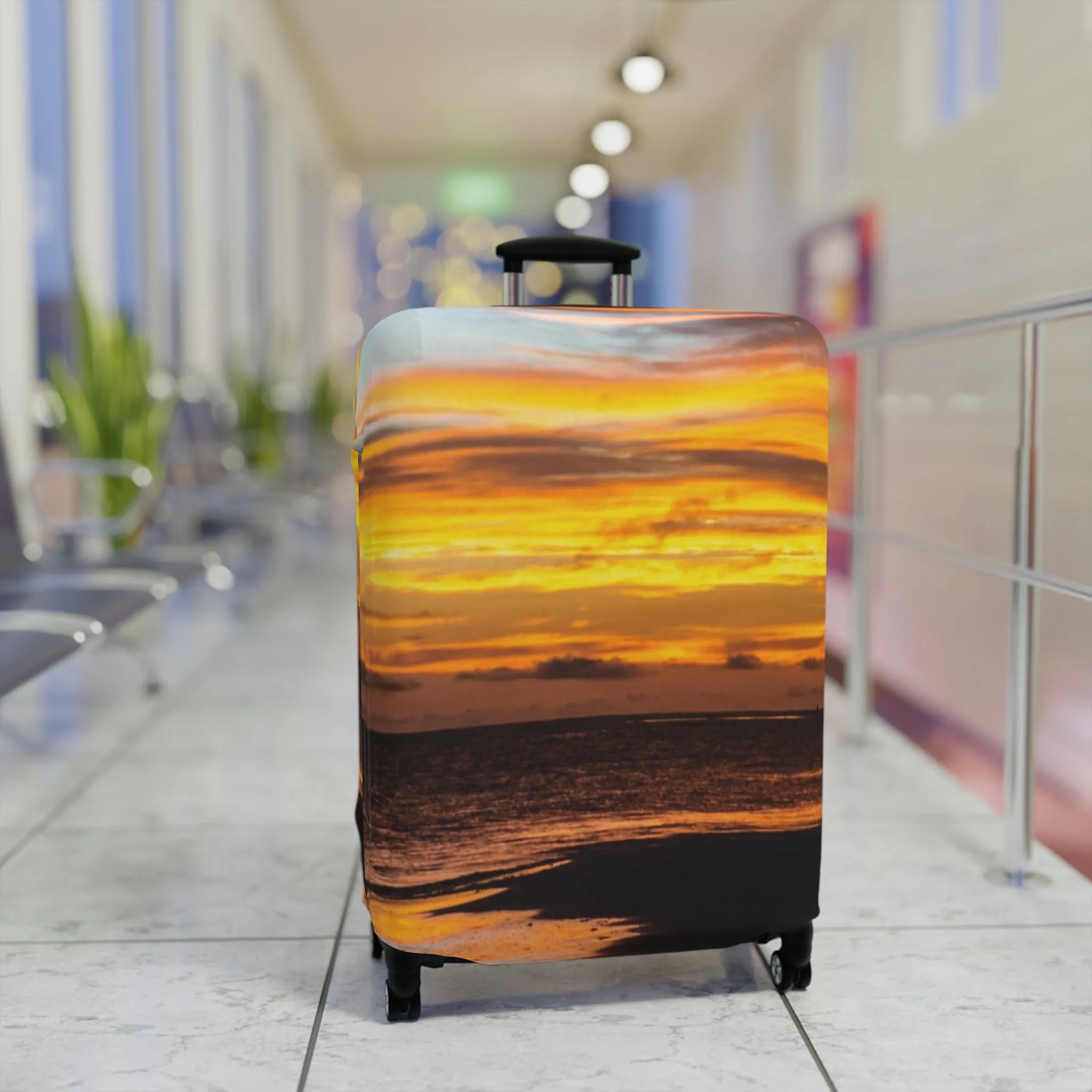 A Walk in the Sun Luggage Cover Luggage Cover Elastic Polyester-spandex Luggage Protector Baggage Carousel Protection Coverr