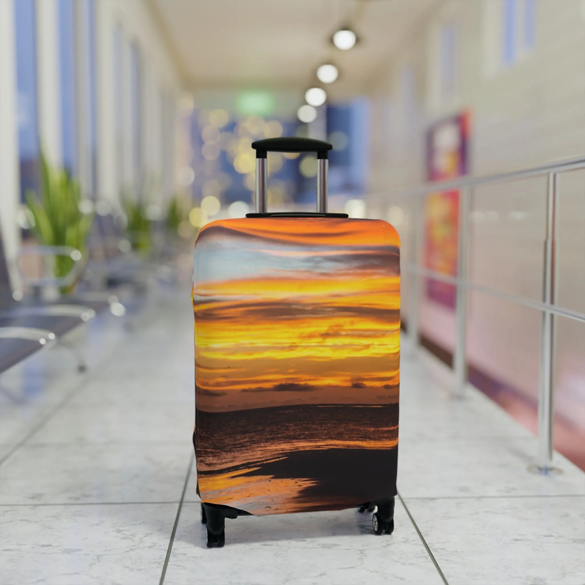 A Walk in the Sun Luggage Cover Luggage Cover Elastic Polyester-spandex Luggage Protector Baggage Carousel Protection Coverr