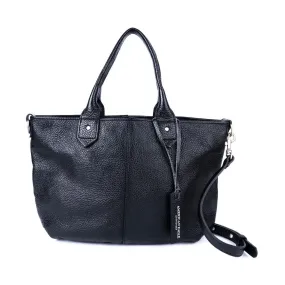 American Eagle Pebble Shoulder Bags Leather Black Colour For Women