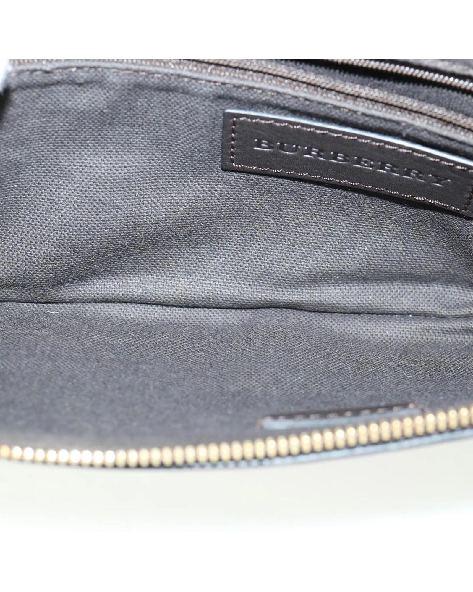 Authentic Burberry Nova Check Shoulder Bag in Beige Canvas Leather