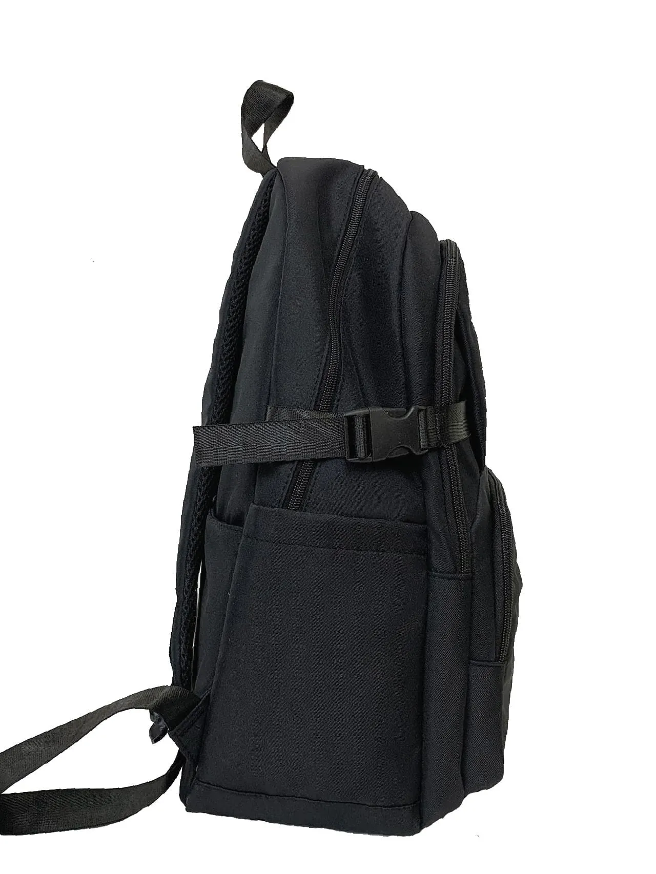 Bag For Love  Letter Patch Decor Release Buckle Functional Backpack   Women Backpacks