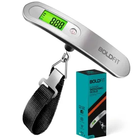 Boldfit Weight Machine For Luggage | Scale For Luggage Capable Upto 50 Kg Weight | Luggage Weight Machine With LCD Display
