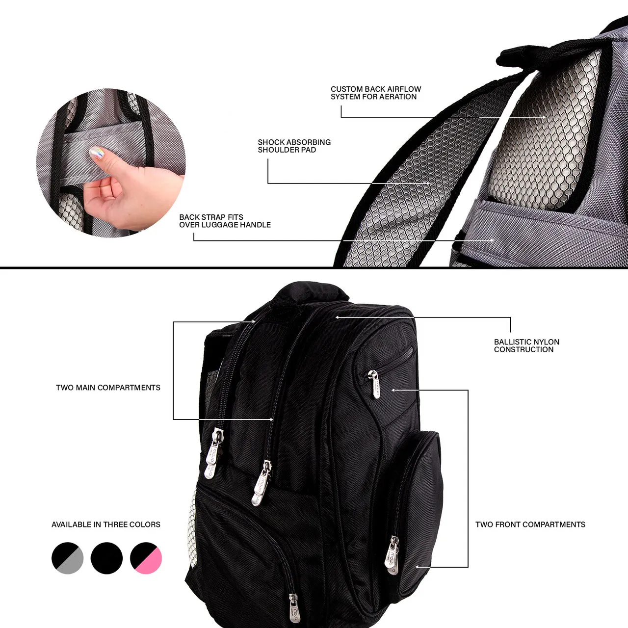 Brigham Young Cougars Deluxe 2-Piece Backpack and Carry on Set