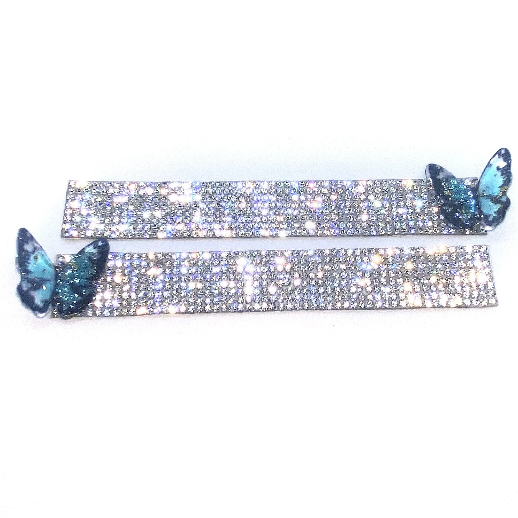 Car Side Rearview Mirror Anti-Scratch Bling Decal with 3D Butterflies, Mirror Paint Guard Protector Stickers (2 pcs, for Both Driver and Passenger Mirrors)