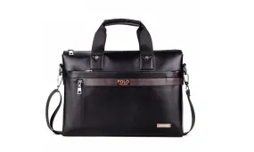Casual Simple Dot Leather Case Business Men Briefcase