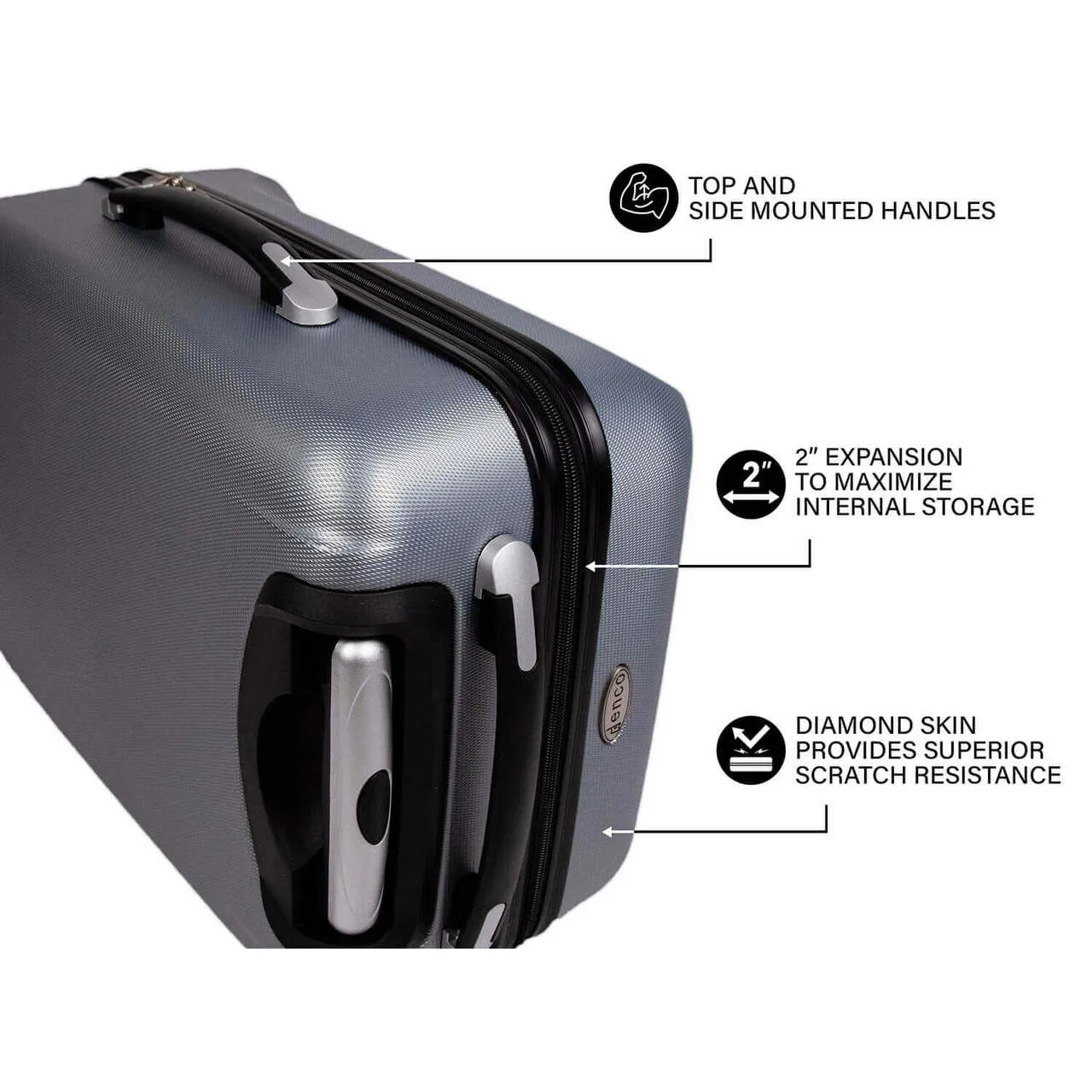Cincinnati Reds Deluxe 2-Piece Backpack and Carry on Set in Black