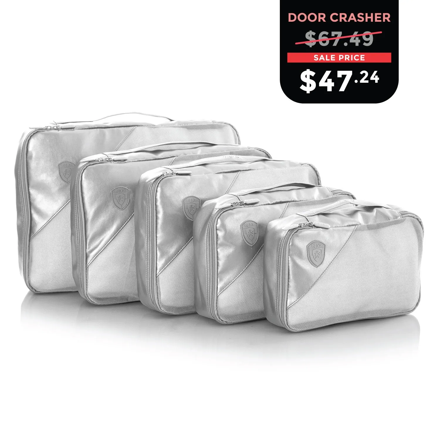 CYBER MONDAY DOOR CRASHER 2024 Metallic 5pc Set Packing Cubes