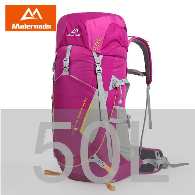High quality Professional Mountaineering climb backpack Trekking pack camp 50L 60L