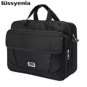 Kissyenia Brand Waterproof Nylon Laptop Briefcase Men Bag Travel Suitcase Business Laptop Men's Briefcase Bolsa Masculina