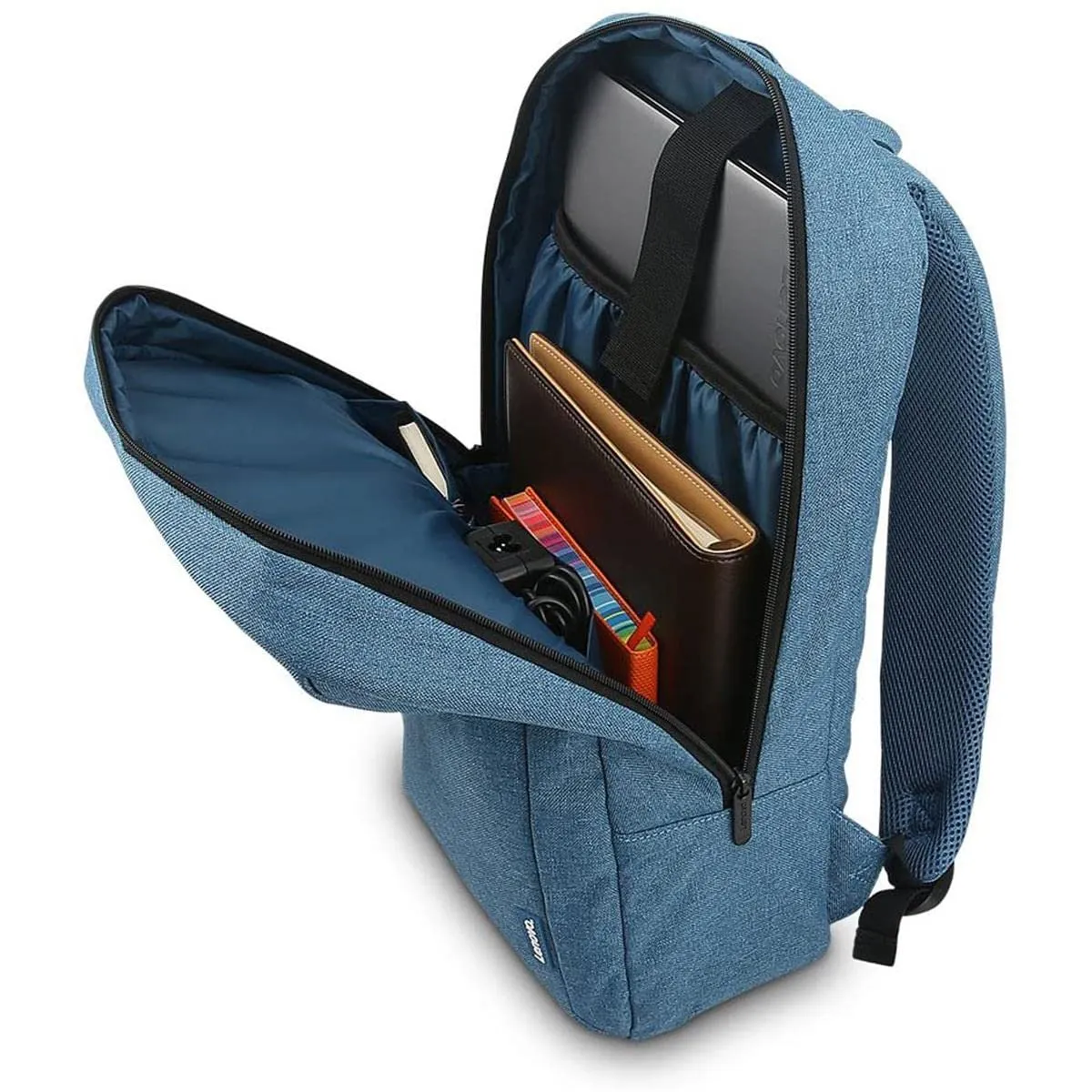 Lenovo 15.6" Casual Backpack B210, Durable and Water- Repellent Fabric, School & Office Use, Padded Laptop Compartment, adjustable shoulder straps, Blue