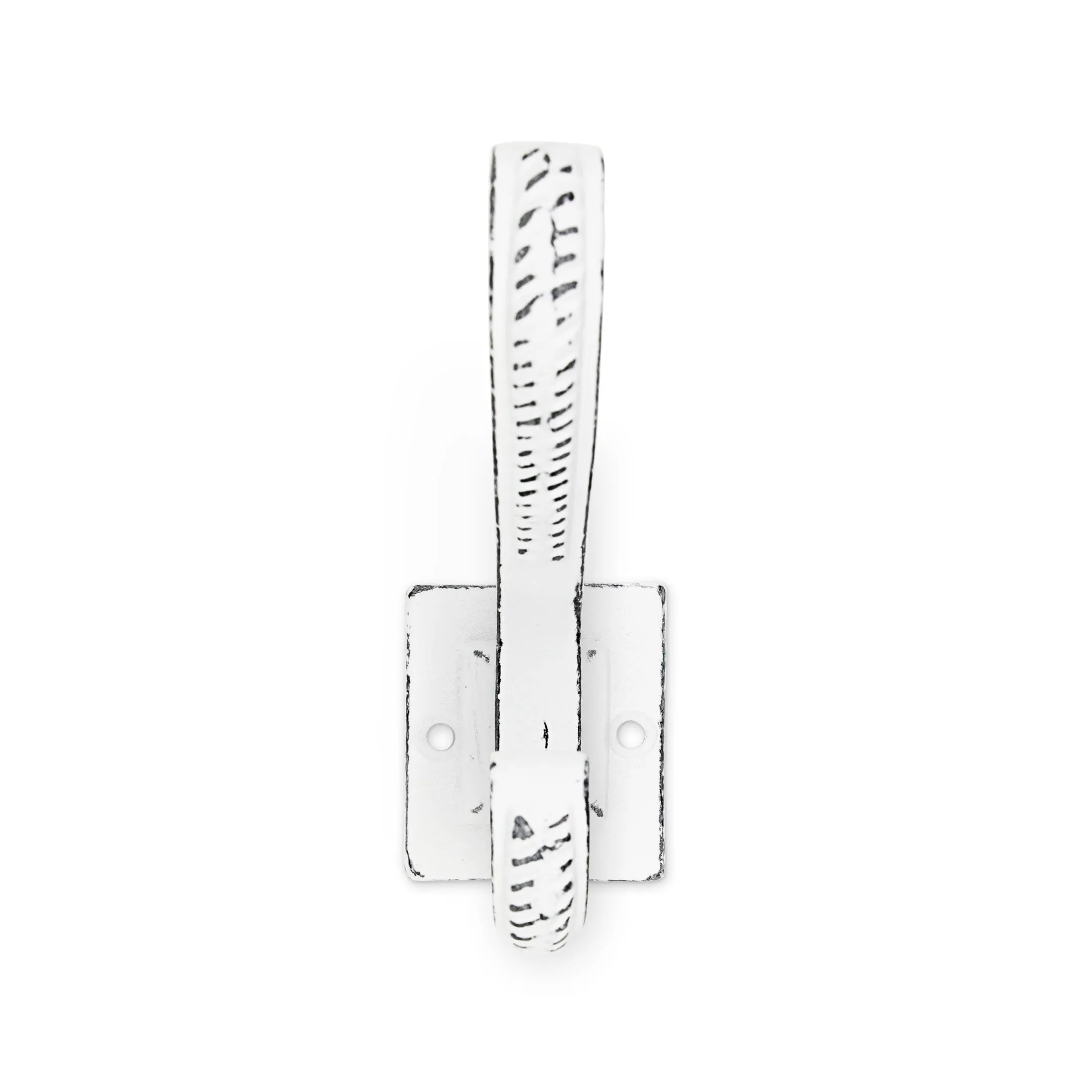 Metal Traditional Wall Hook, White