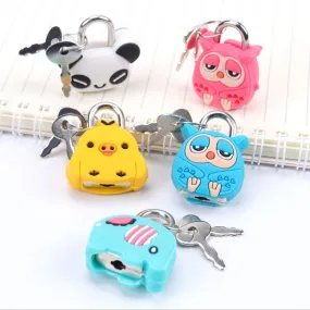 Mini Metal Lock With Key | Cute Waterproof Key Lock for Cabinets