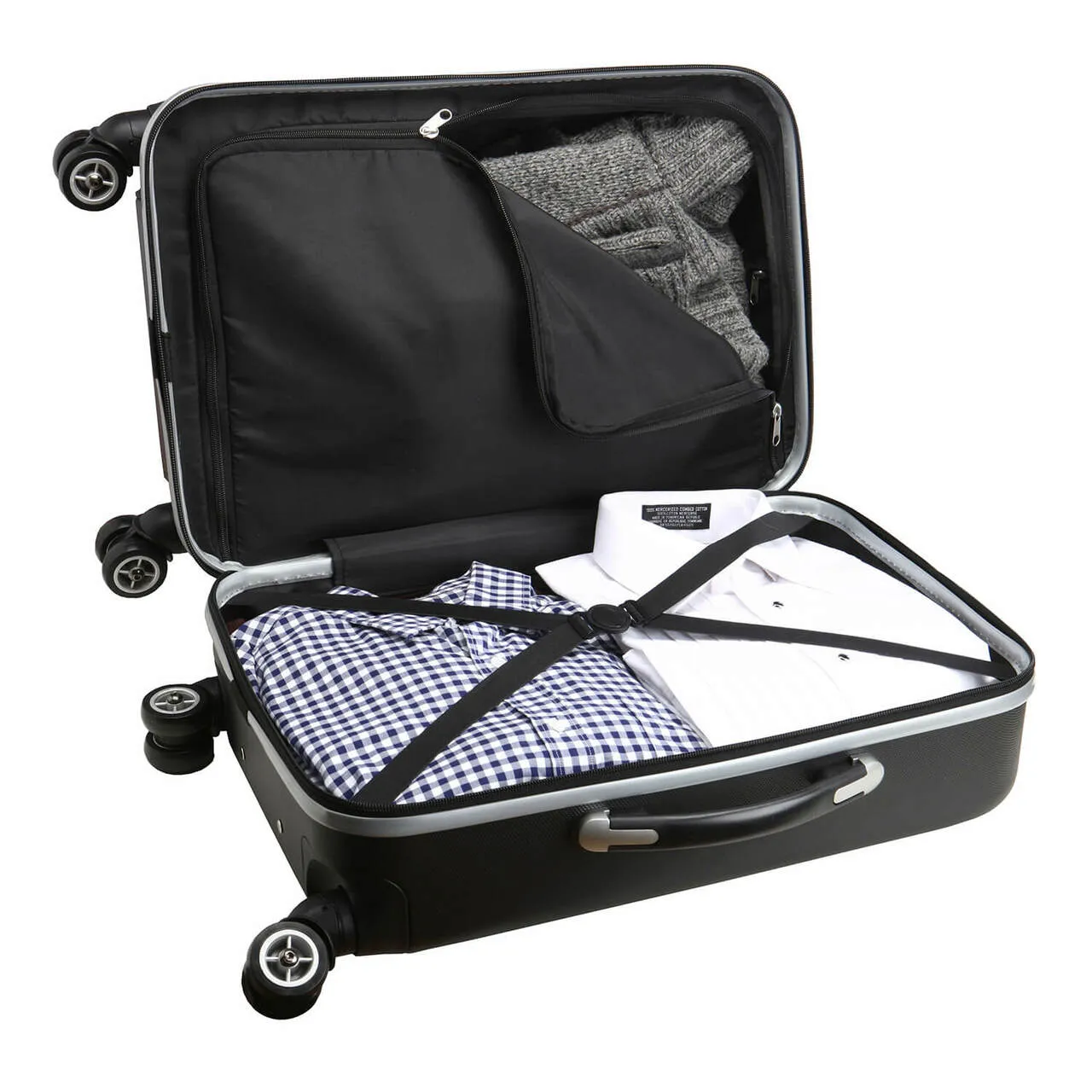 New York Rangers Deluxe 2-Piece Backpack and Carry-on Set in Black