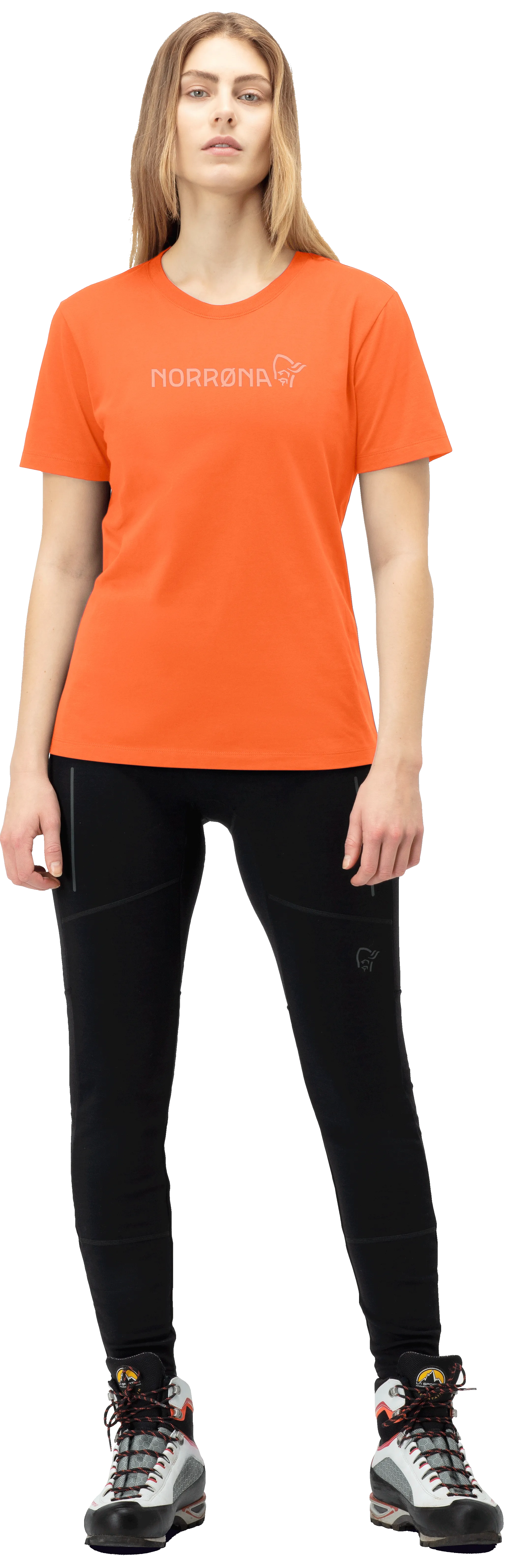 Norrøna Women&#x27;s /29 Cotton Norrøna Viking T-Shirt Orange Alert | Buy Norrøna Women&#x27;s /29 Cotton Norrøna Viking T-Shirt Orange Alert here | Outnorth