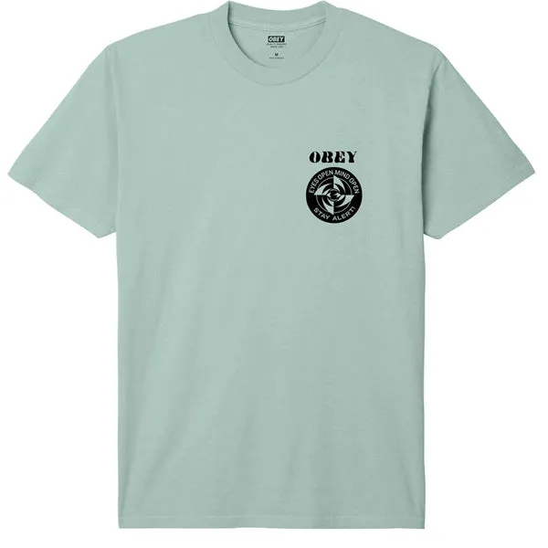 Obey Stay Alert T-Shirt - Surf Spray