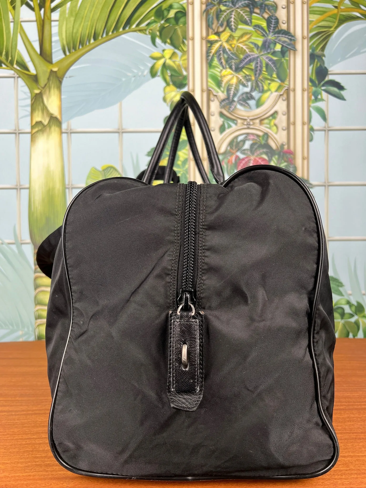 Prada Nylon/leather weekend bag