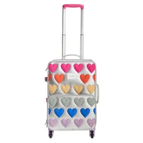 STE Logan Suitcase Patchwork Hearts