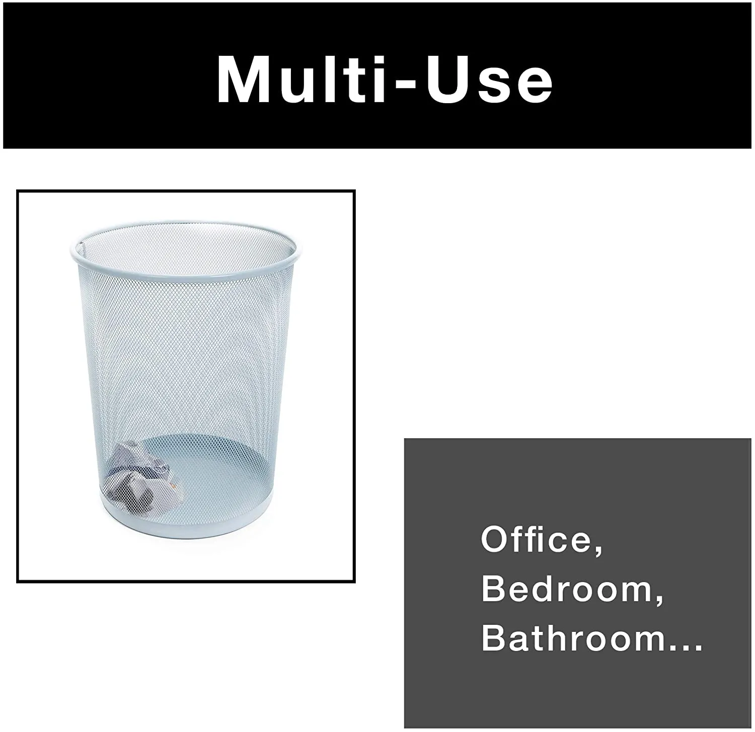 Steel Metal Mesh Waste Basket