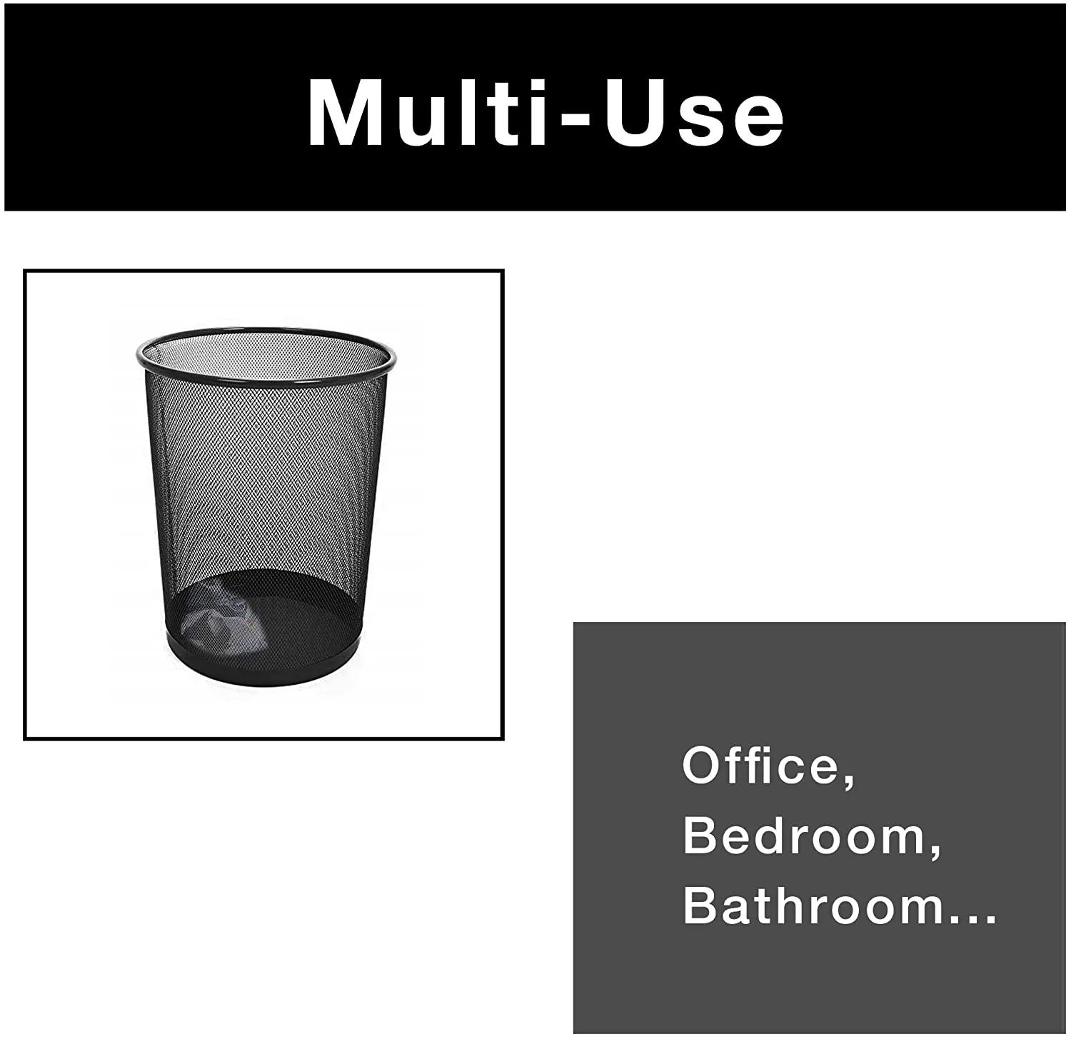 Steel Metal Mesh Waste Basket