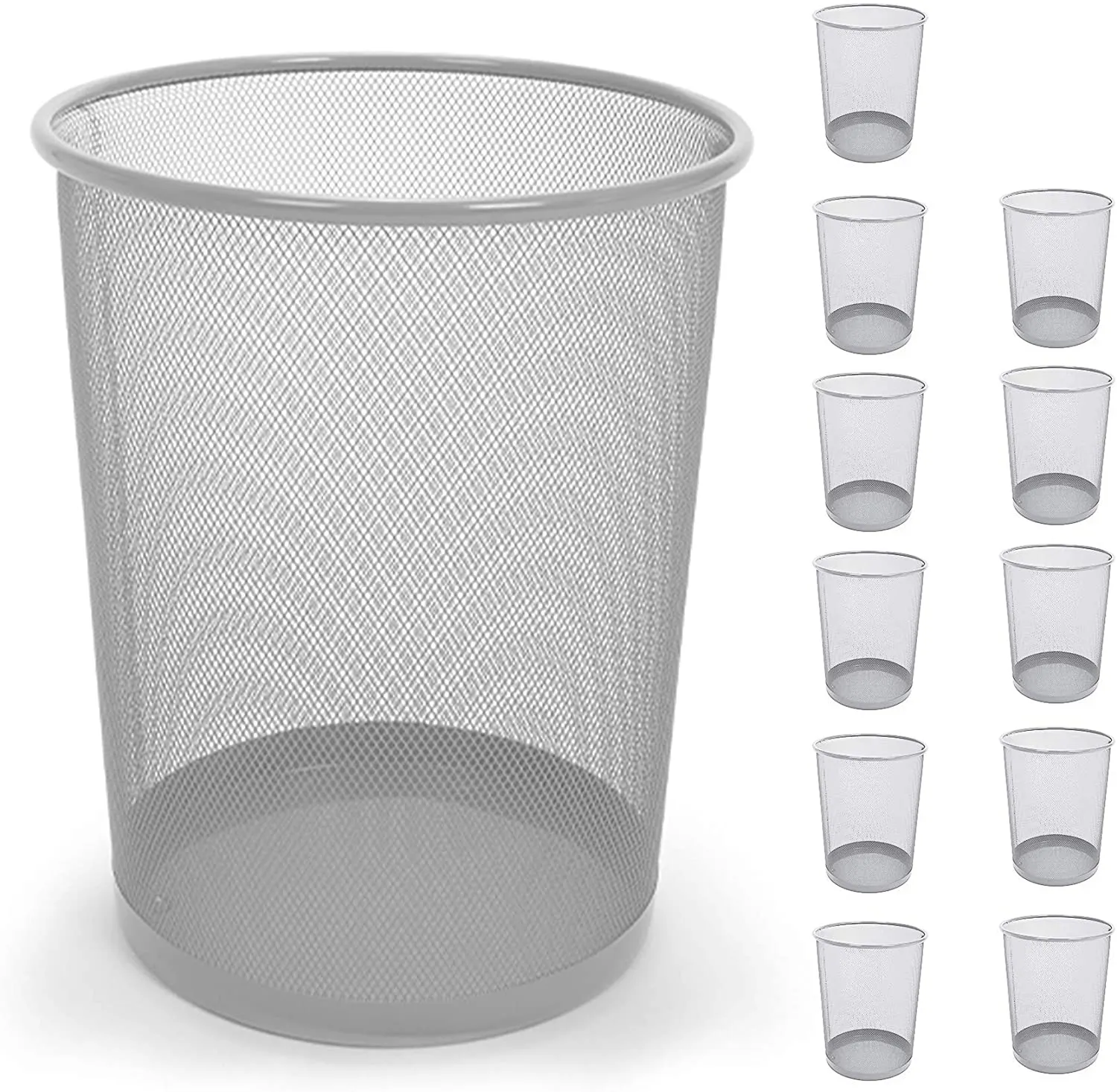 Steel Metal Mesh Waste Basket