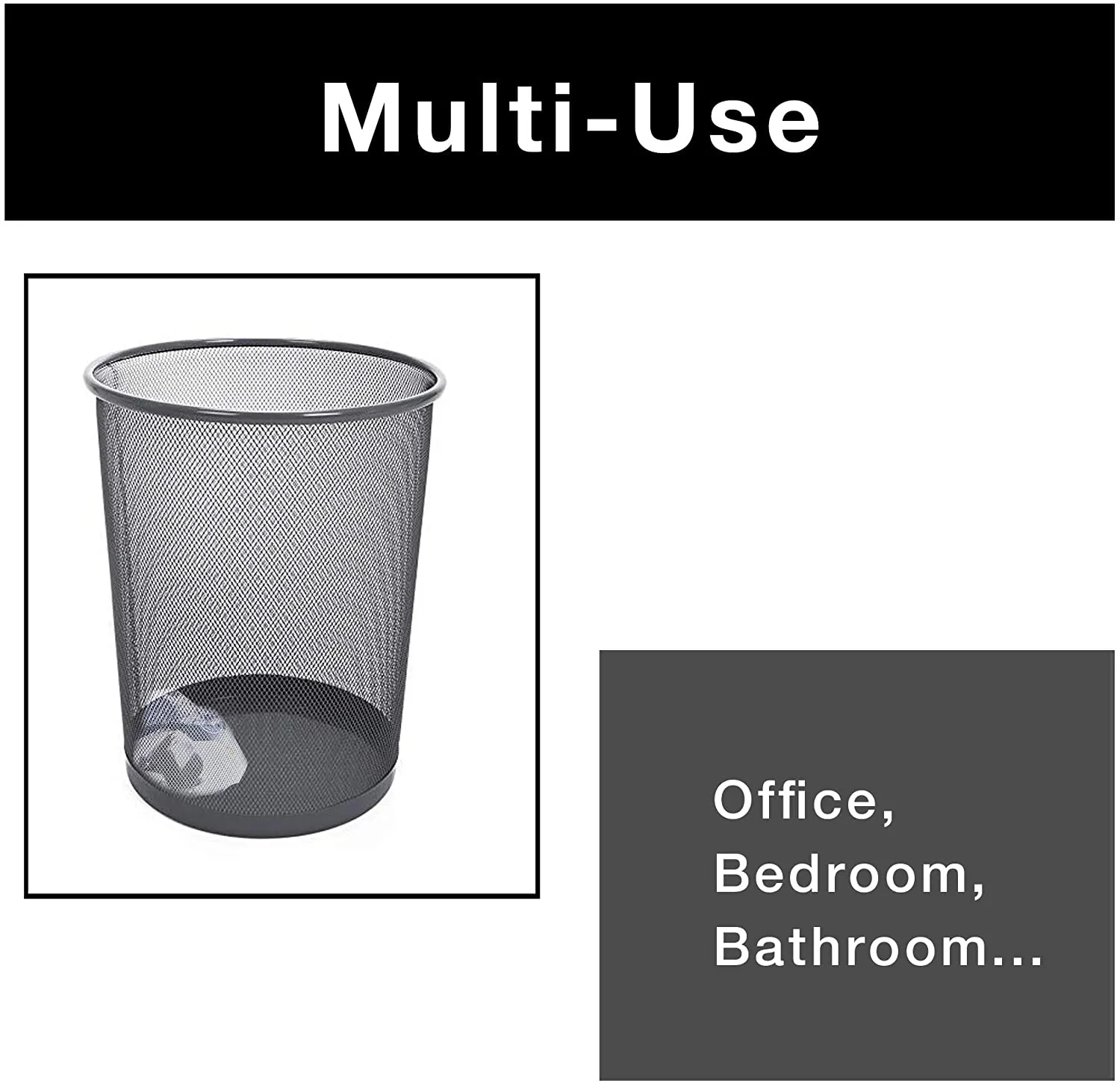 Steel Metal Mesh Waste Basket