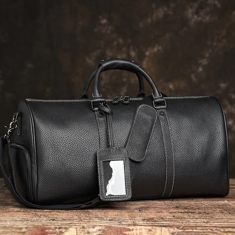 Vintage Travel Bag Genuine Leather Duffle